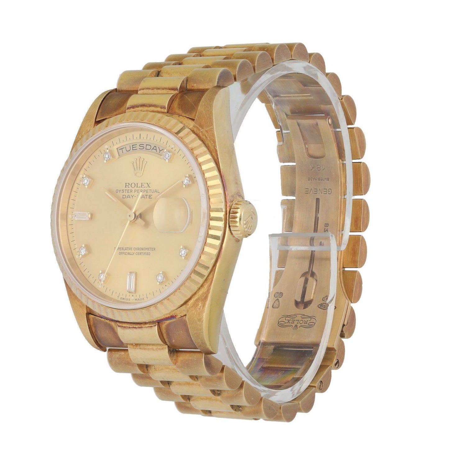 Rolex Oyster Perpetual Day-Date President 18238 Mens Watch Box & Papers MINT