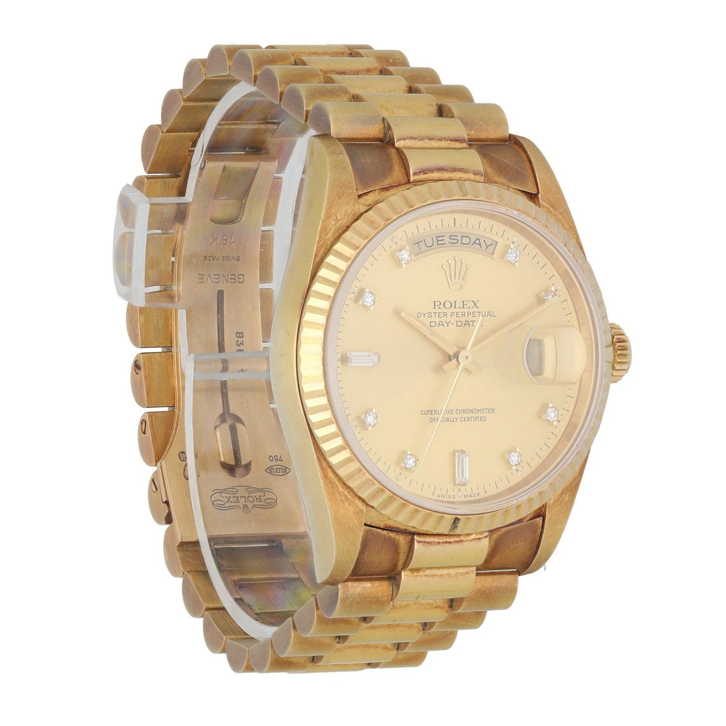 Rolex Oyster Perpetual Day-Date President 18238 Mens Watch Box & Papers MINT