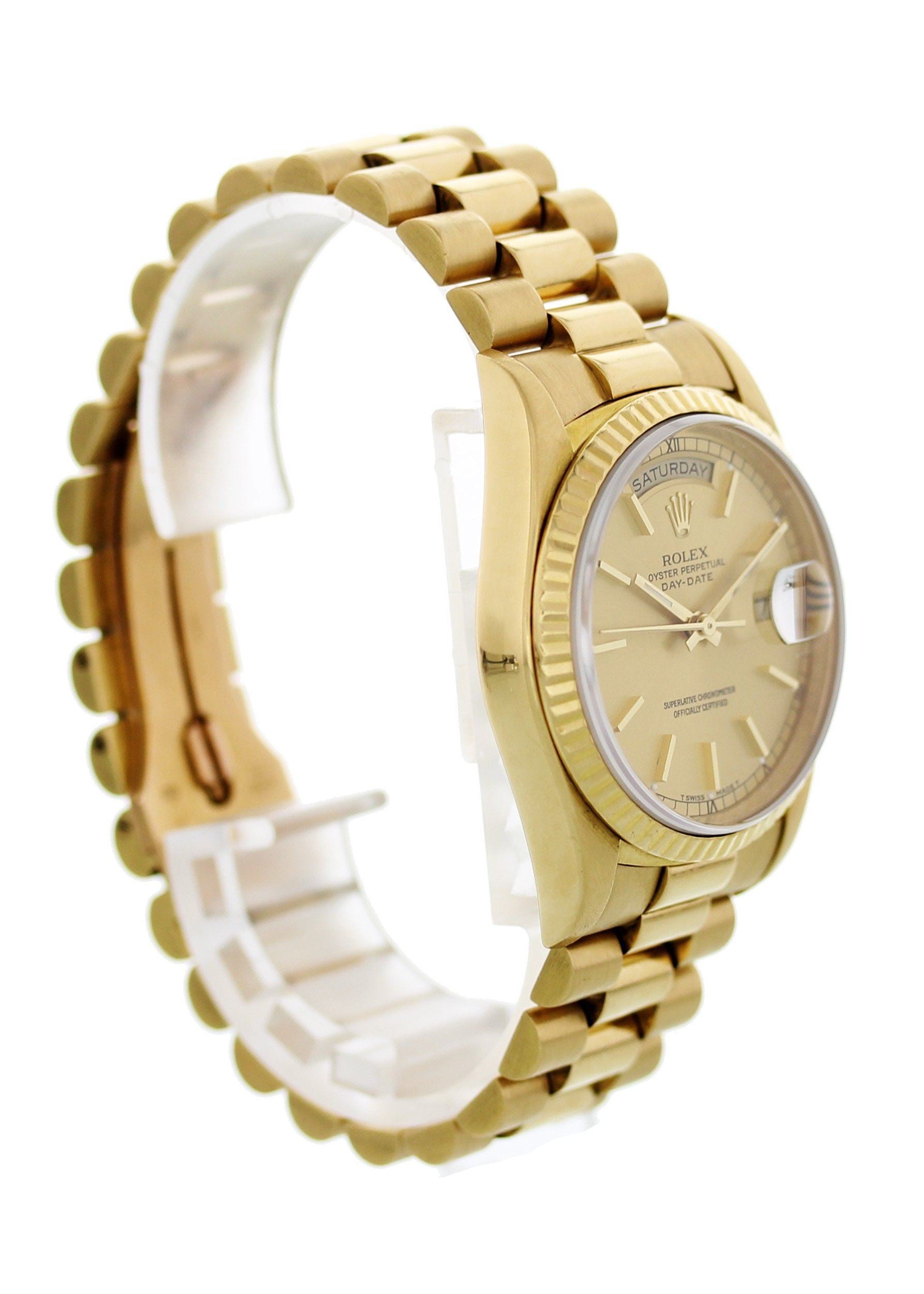 Rolex Oyster Perpetual Day-Date President 18238 With Papers - Wristwatch