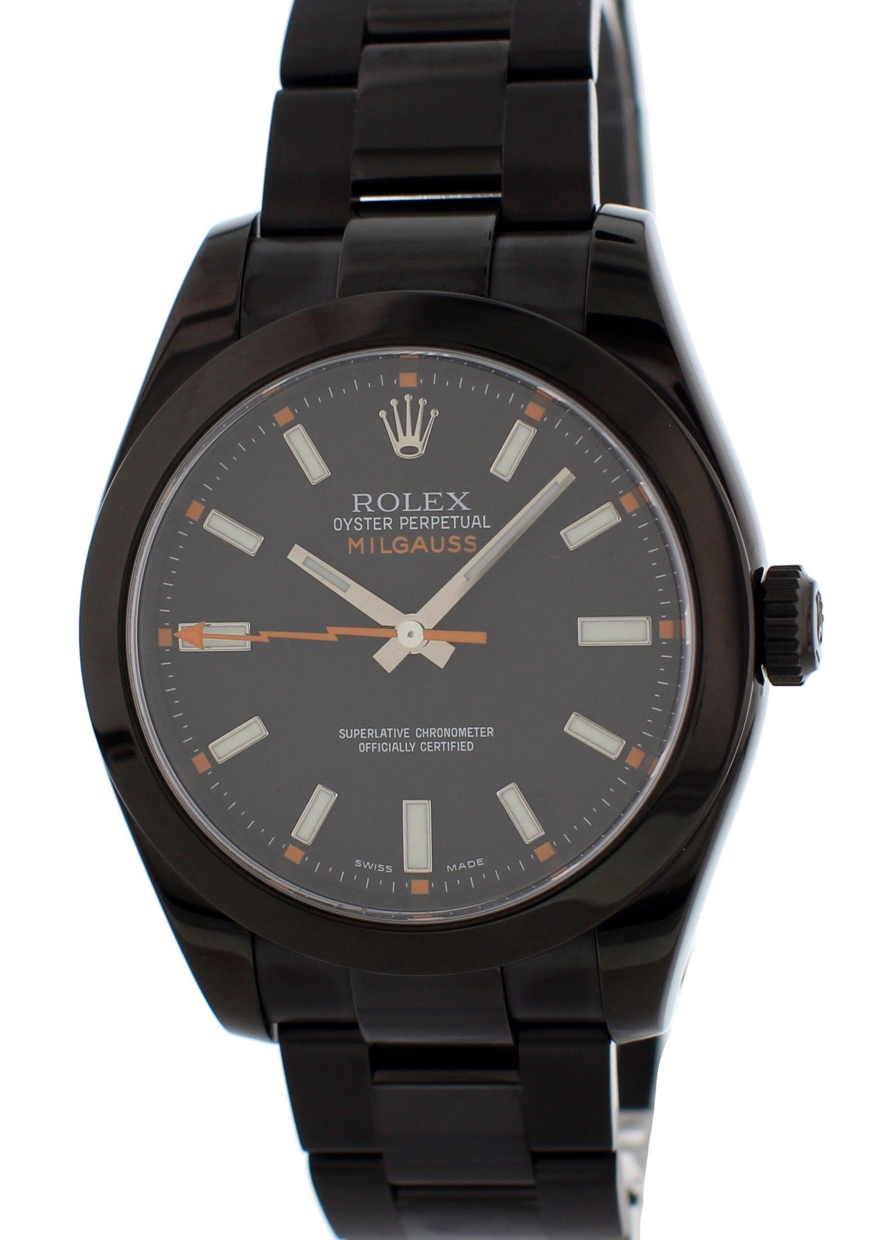Rolex Oyster Perpetual Milgauss 116400 PVD Mens Watch - Wristwatch