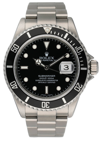 Rolex Submariner 16610 Stainless Steel Automatic Men's Watch For