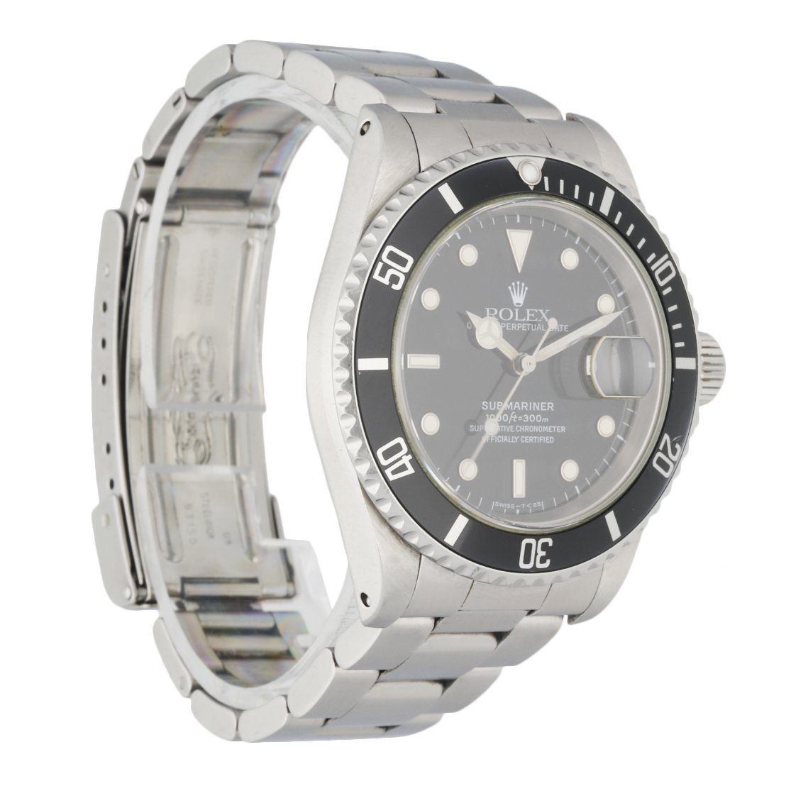 Rolex Oyster Perpetual Submariner 16610 Men's Watch Box & Papers