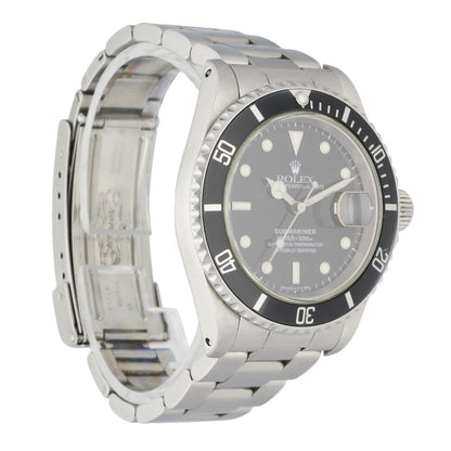 Rolex Oyster Perpetual Submariner 16610 Men's Watch Box & Papers