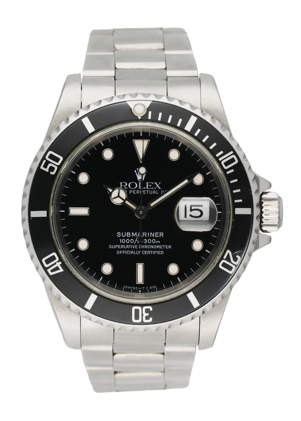 Rolex Oyster Perpetual Submariner 16610 Men's Watch Box & Papers