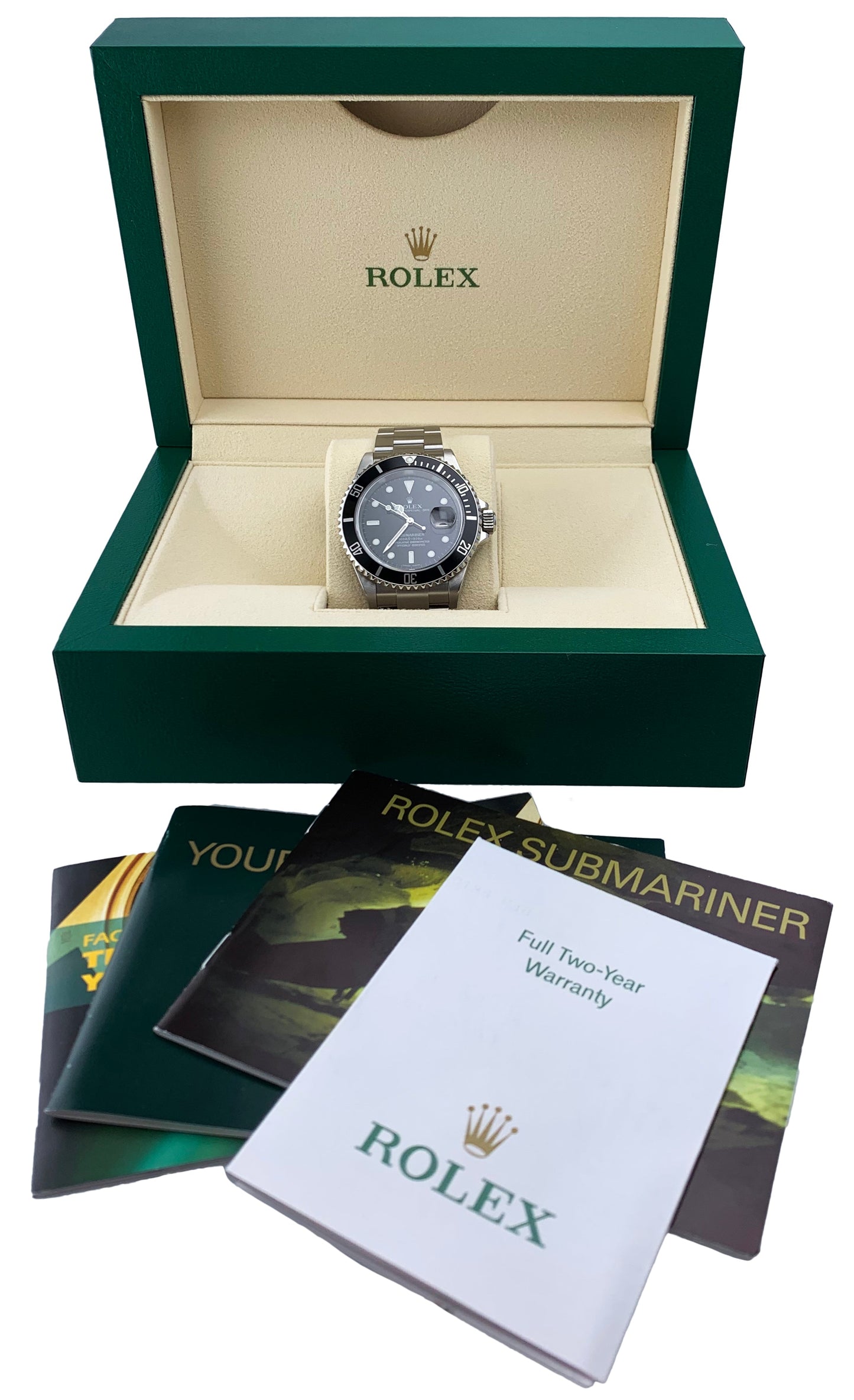 Rolex Oyster Perpetual Submariner 16610 Mens Watch Box & Papers
