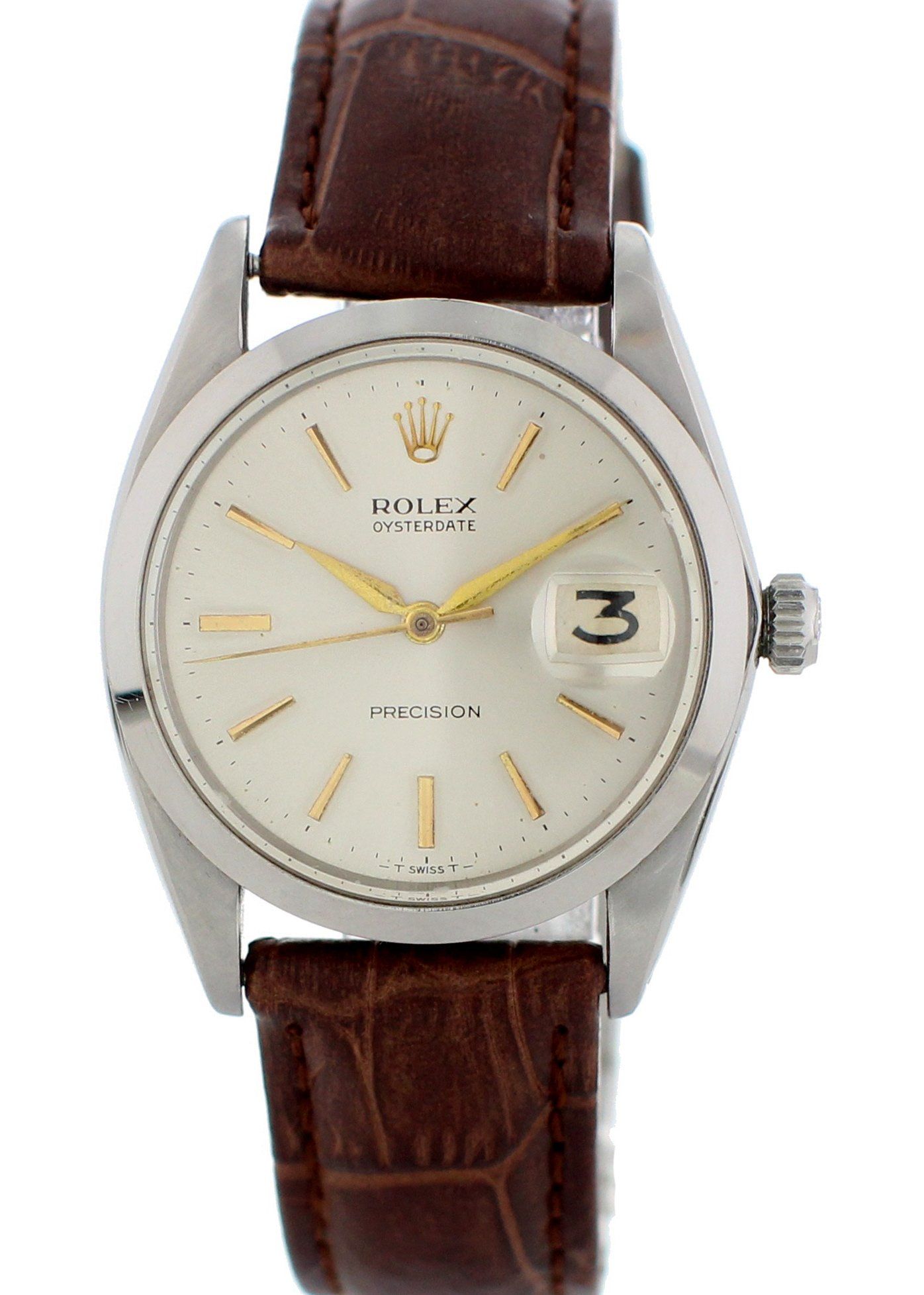 Rolex Oysterdate Precision 6694 Vintage Mens Watch