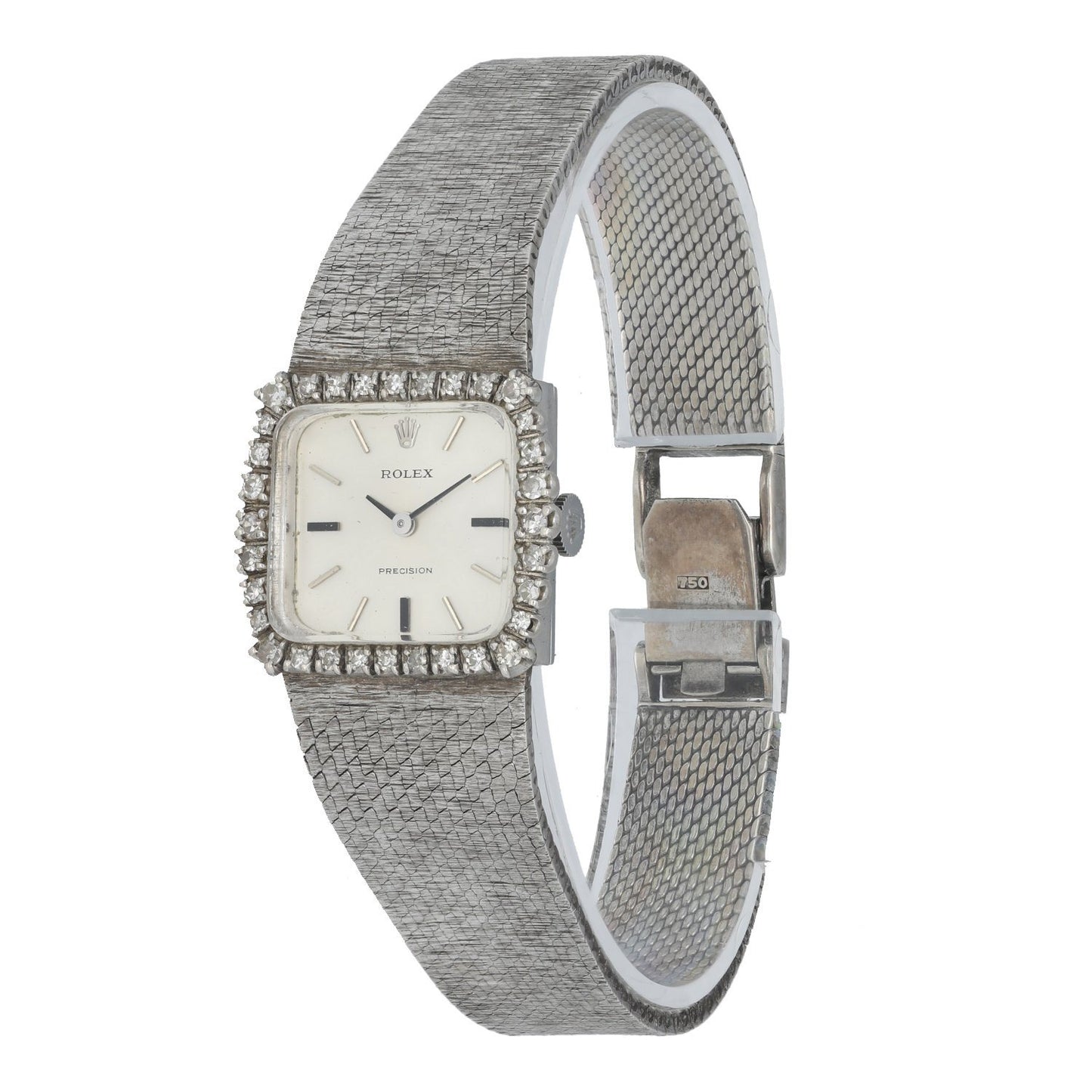 Rolex Precision 2611 18K White Gold Vintage Ladies Watch