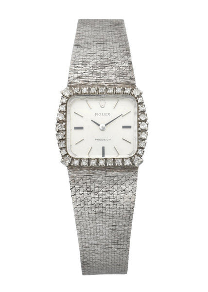Rolex Precision 2611 18K White Gold Vintage Ladies Watch – Phigora