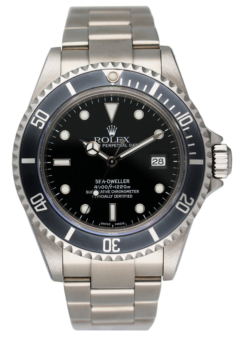 Rolex Sea-Dweller 16600 Blue Bezel Mens Watch