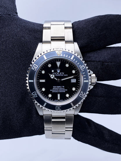 Rolex Sea-Dweller 16600 Blue Bezel Mens Watch