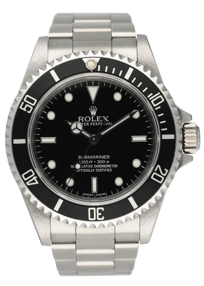 Rolex Submariner 14060M No Date Engraved Rehaut Mens Watch