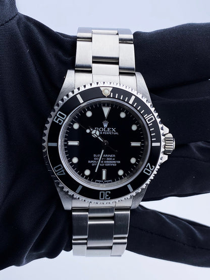Rolex Submariner 14060M No Date Engraved Rehaut Mens Watch
