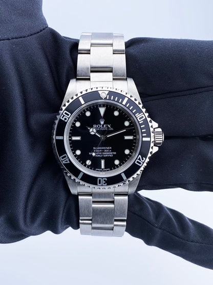 Rolex Submariner 14060M No Date Engraved Rehaut Mens Watch