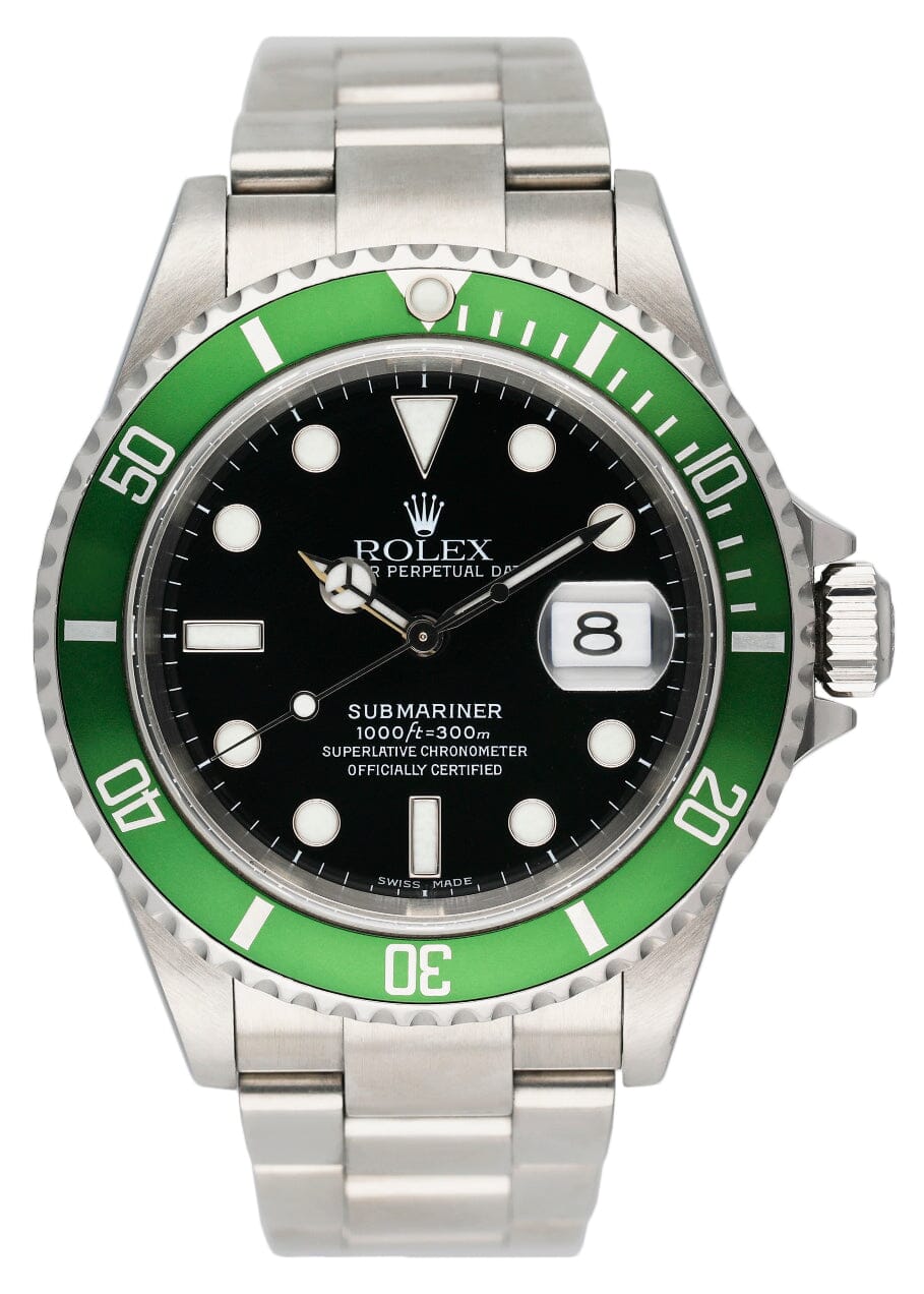 Rolex Submariner 16610LV Kermit For Sale - Green Bezel