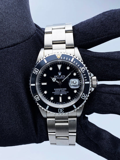 Rolex Submariner Date 16610 Mens Watch Box Papers - Virtual