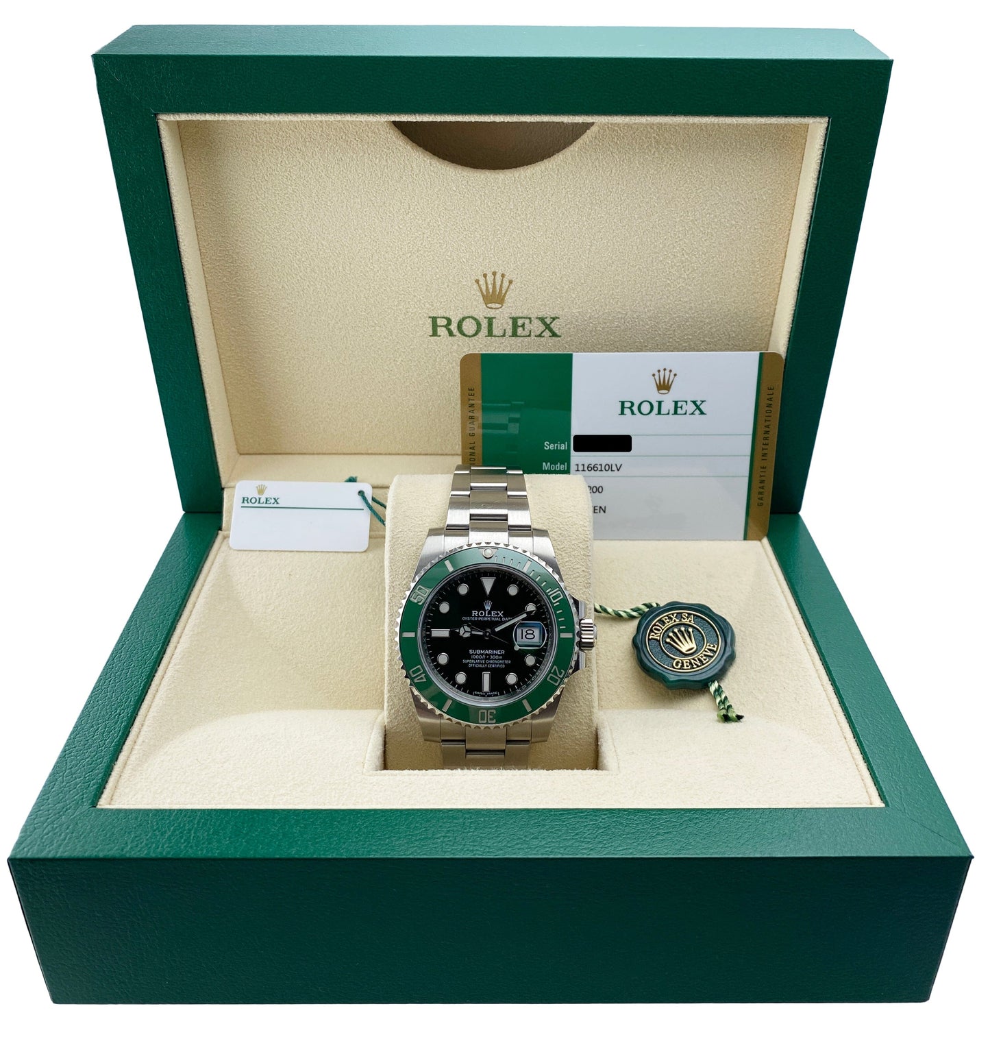 Rolex Submariner Date ’Hulk’ 116610LV Mens Watch Box Papers - Watches
