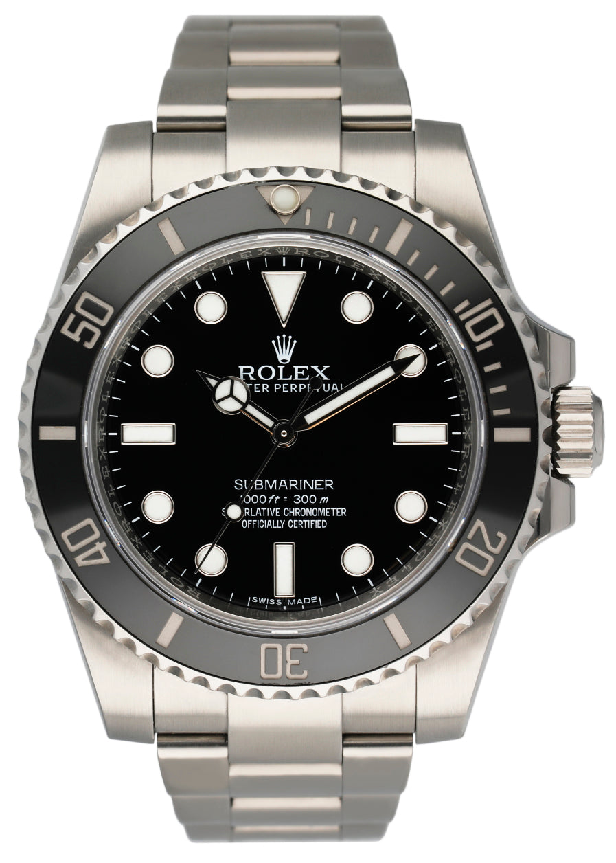 Rolex Submariner No Date 114060 Ceramic Bezel Mens Watch - Virtual