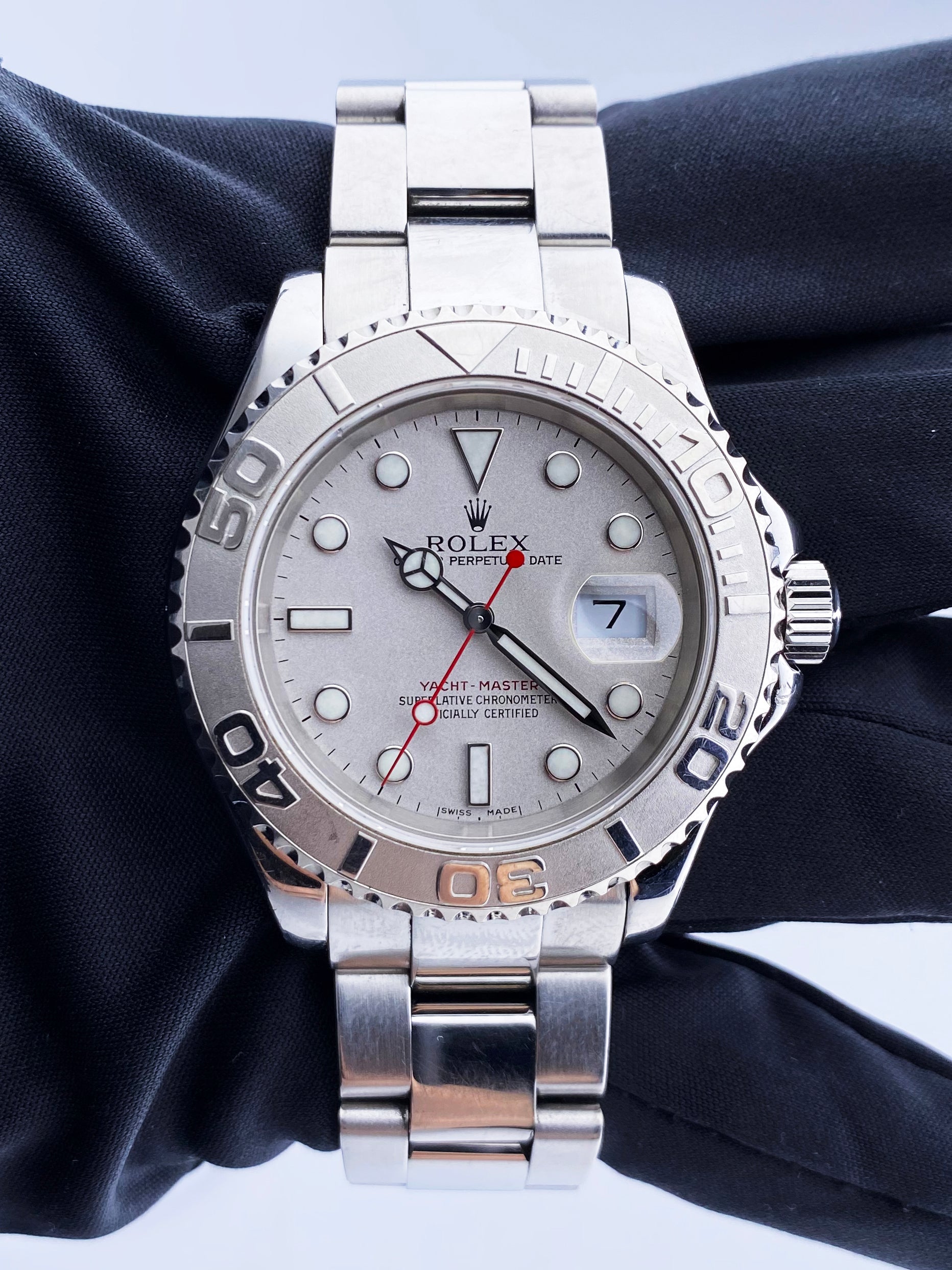 Rolex Yacht Master 16622 Platinum Bezel Mens Watch - Virtual