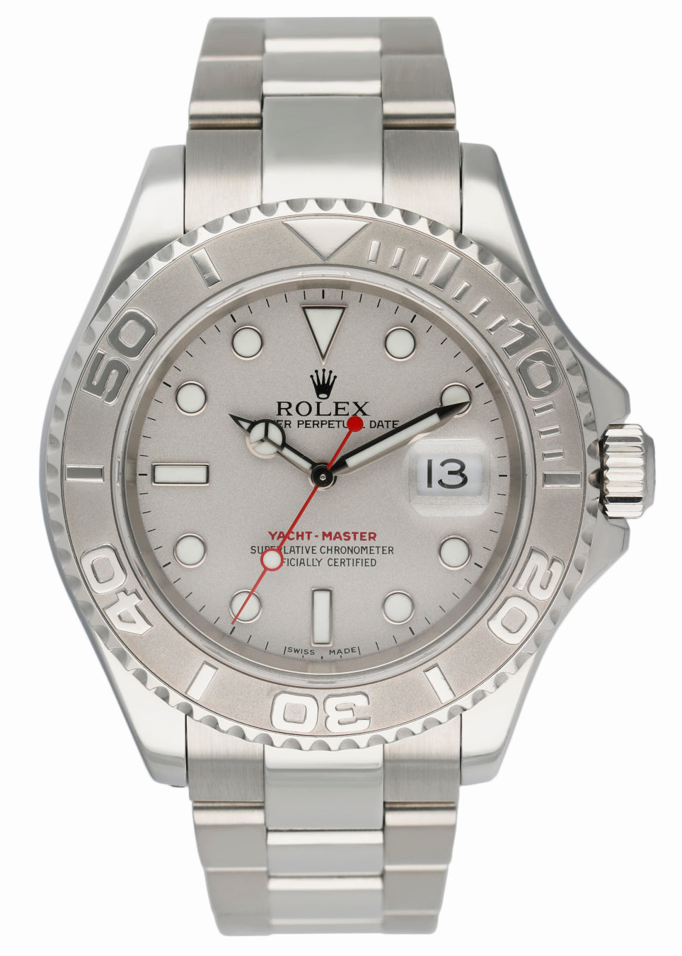 Rolex Yacht Master 16622 Platinum Bezel Mens Watch