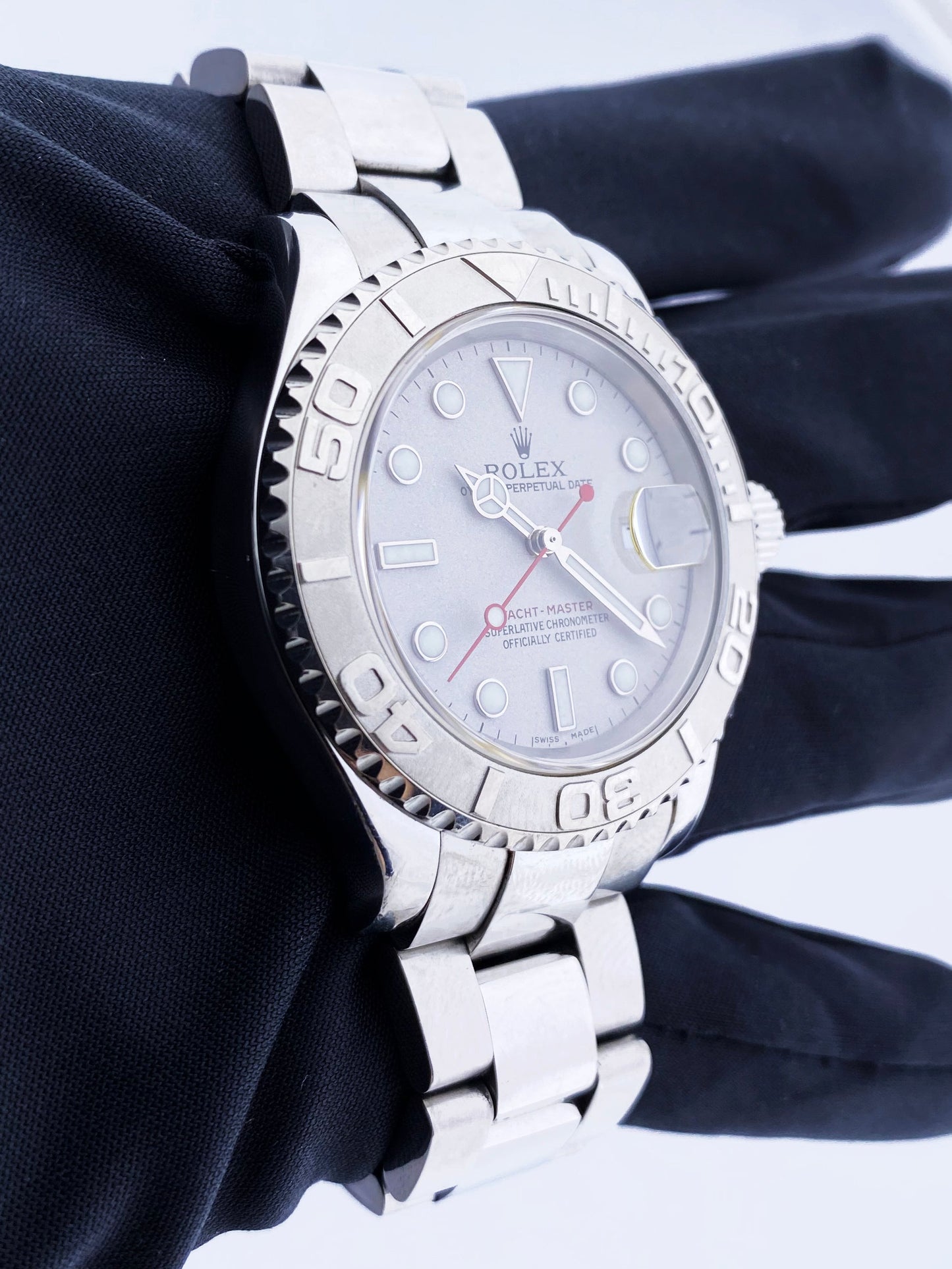 Rolex Yacht Master 16622 Platinum Bezel Mens Watch - Virtual