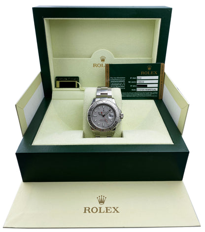 Rolex Yacht Master 16622 Platinum Bezel Mens Watch Box & Papers - Virtual