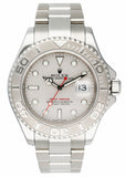 Rolex Yacht Master 16622 Platinum Bezel Mens Watch Box Papers