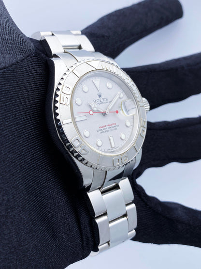 Rolex Yacht Master 16622 Platinum Bezel Watch Box Papers - Wristwatch
