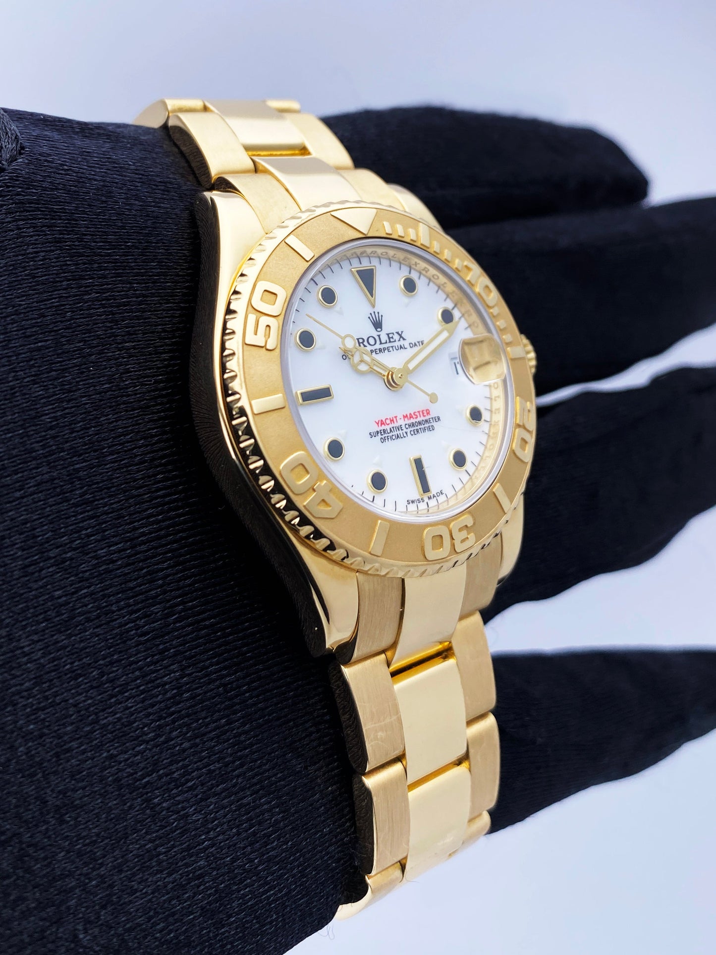 Rolex Yacht-Master 168628 Midsize White Dial Watch