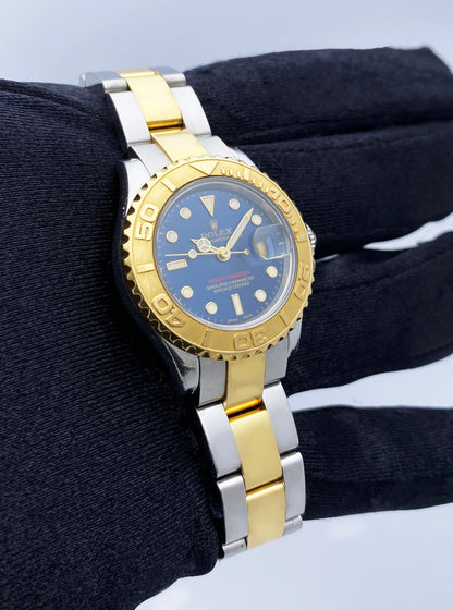 Rolex Yacht-Master 169623 Blue Dial Ladies Watch Box Papers