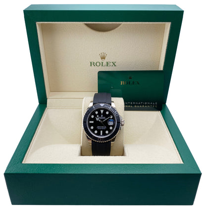 Rolex Yacht-Master 226659 Black Dial 18K White Gold Watch Box Papers