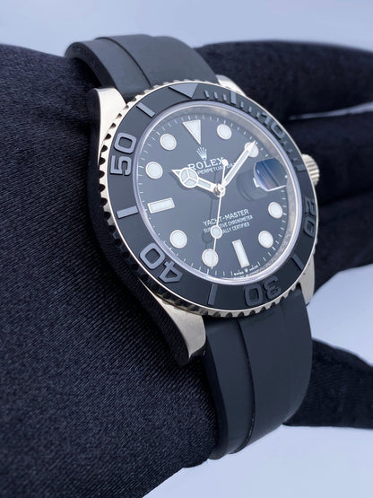 Rolex Yacht-Master 226659 Black Dial 18K White Gold Watch Box Papers