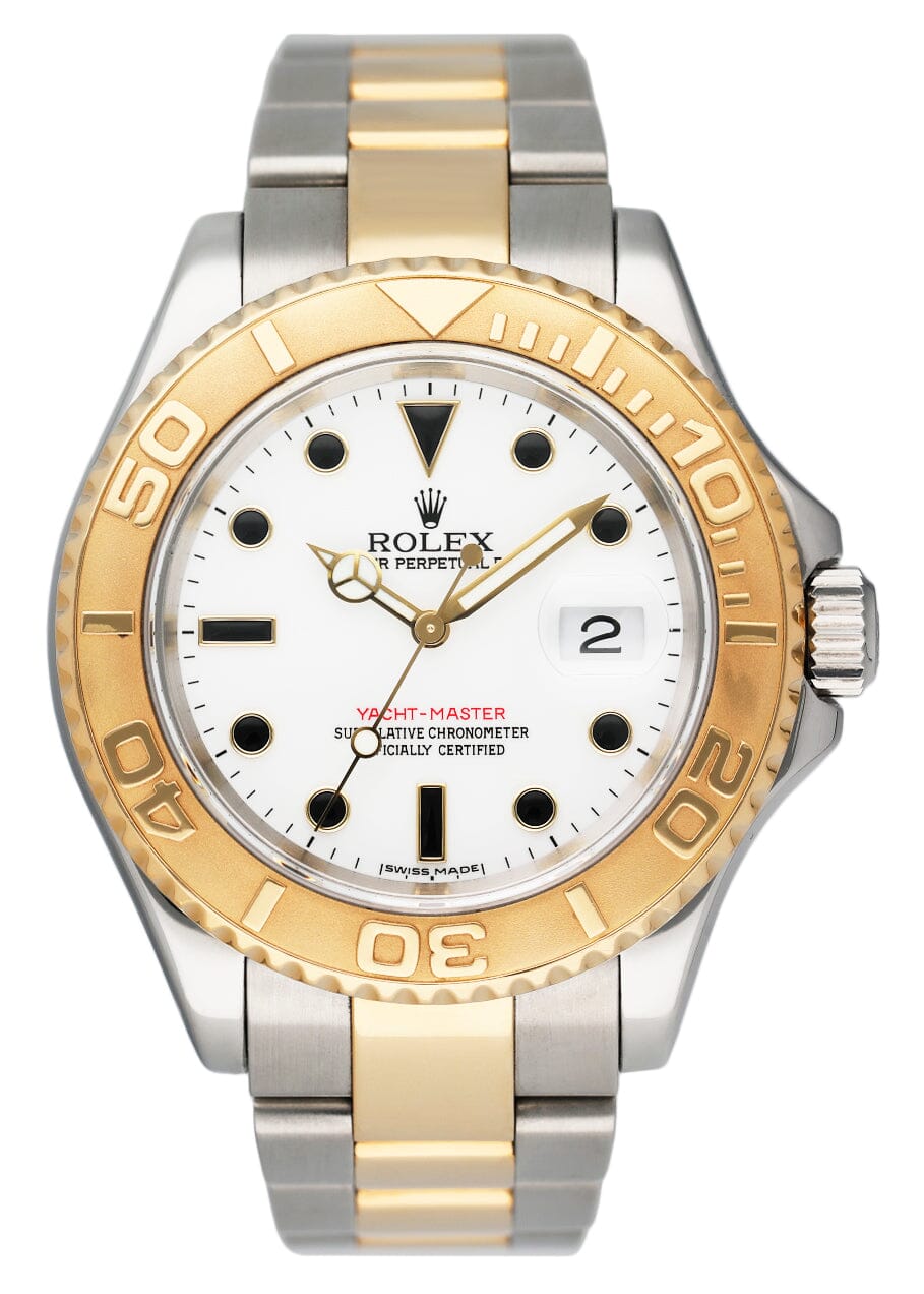 Rolex Yacht-Master 40 16623 White Dial Two-Tone Mens Watch Box Papers - Watches