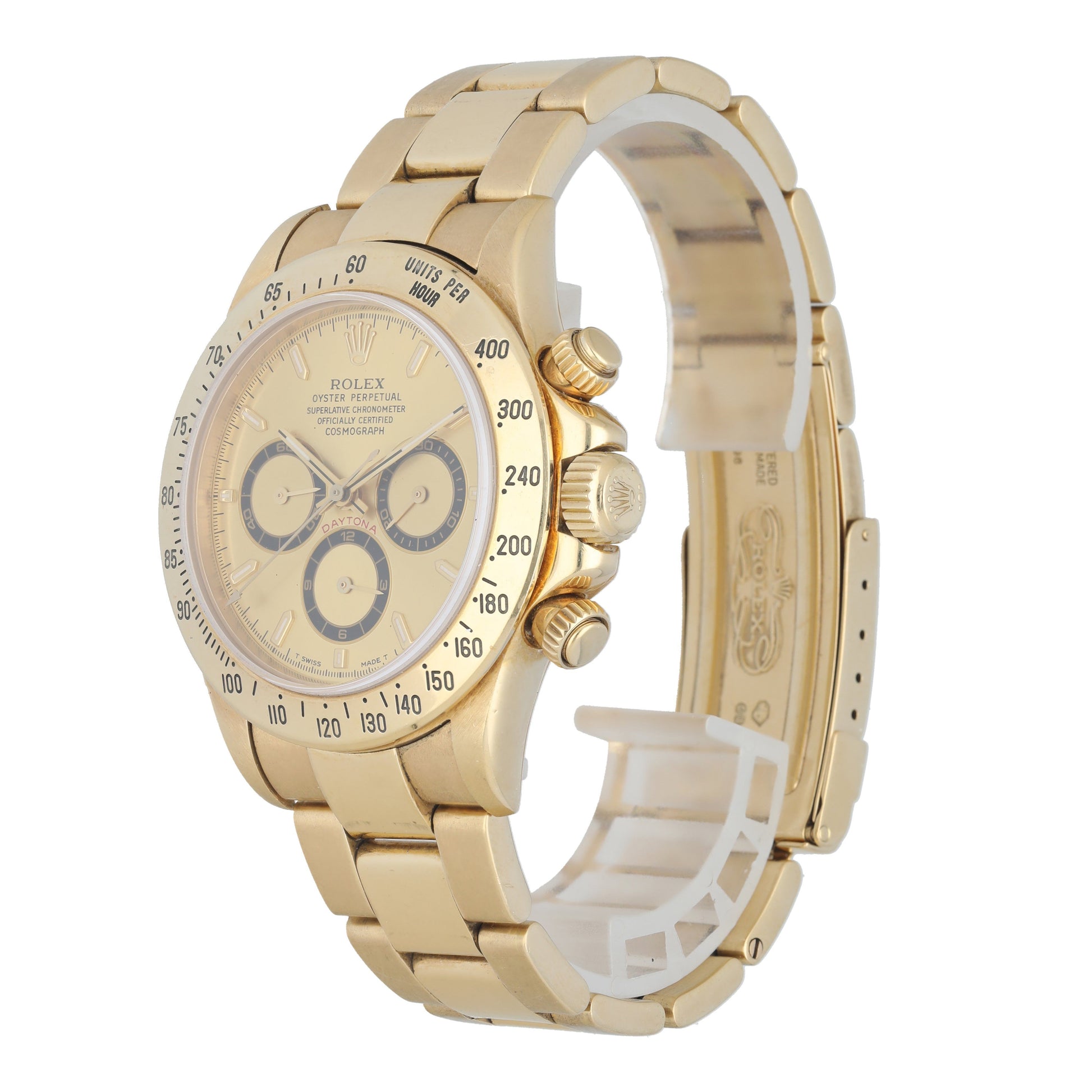 Rolex Zenith Daytona 16528 Yellow Gold Mens Watch - Virtual