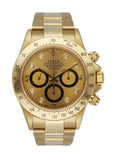 Rolex ’Zenith’ Daytona 16528 Diamond Dial 18K Yellow Gold Men’s Watch - Wristwatch