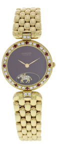 Sarcar Geneve 18K Yellow Gold Diamonds And Rubies Watch - Virtual