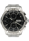 TAG Heuer Aquaracer Day-Date Diamond Bezel Mens Watch Box Papers