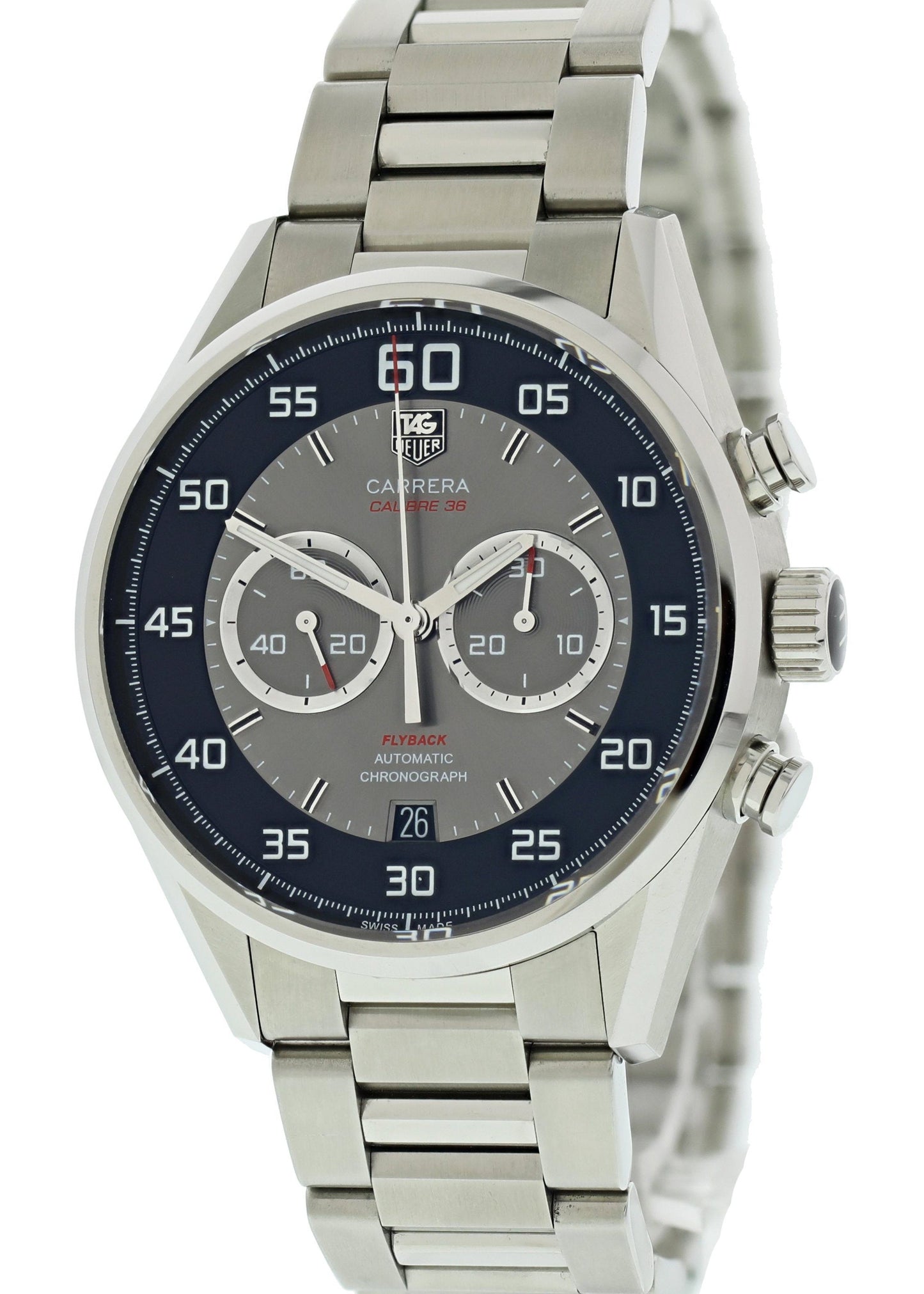 Tag Heuer Carrera Flyback Chronograph CAR2B10 Mens Watch - Wristwatch