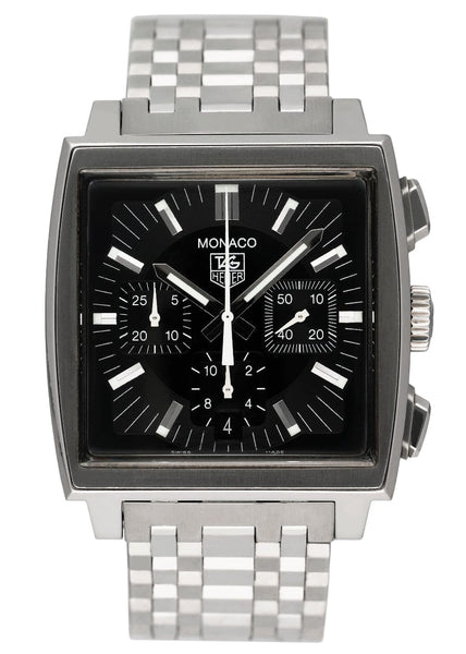 Tag Heuer Monaco Chronograph CW2111 Mens Watch Box Papers