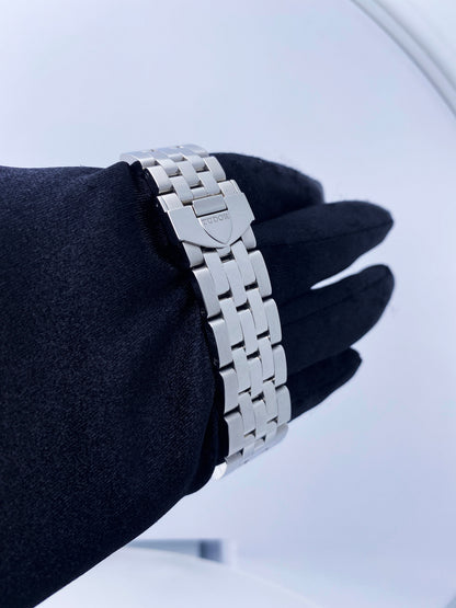 Tudor Glamour Date 55200 Diamond Dial Watch Box Papers - Wristwatch