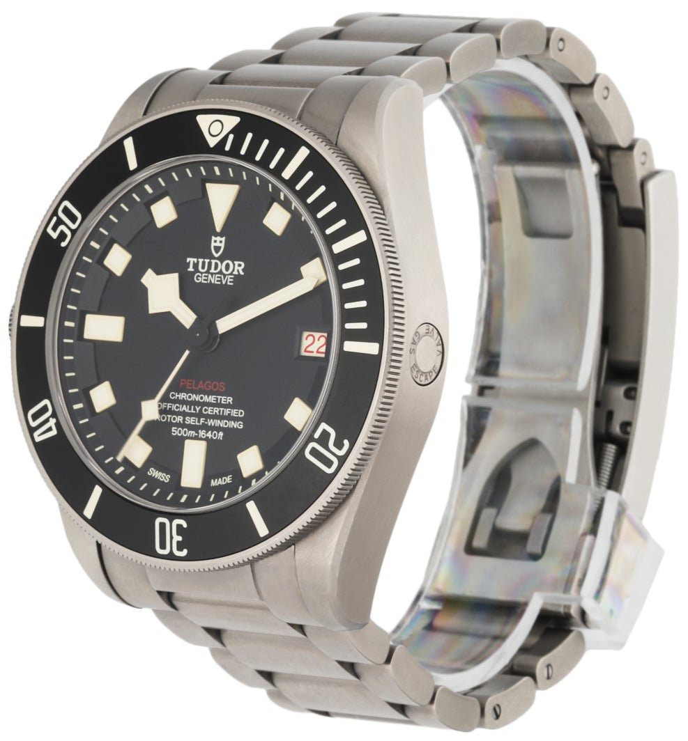 Tudor Pelagos 25600TN Titanium Black Dial Men's Watch. With Box and Papers