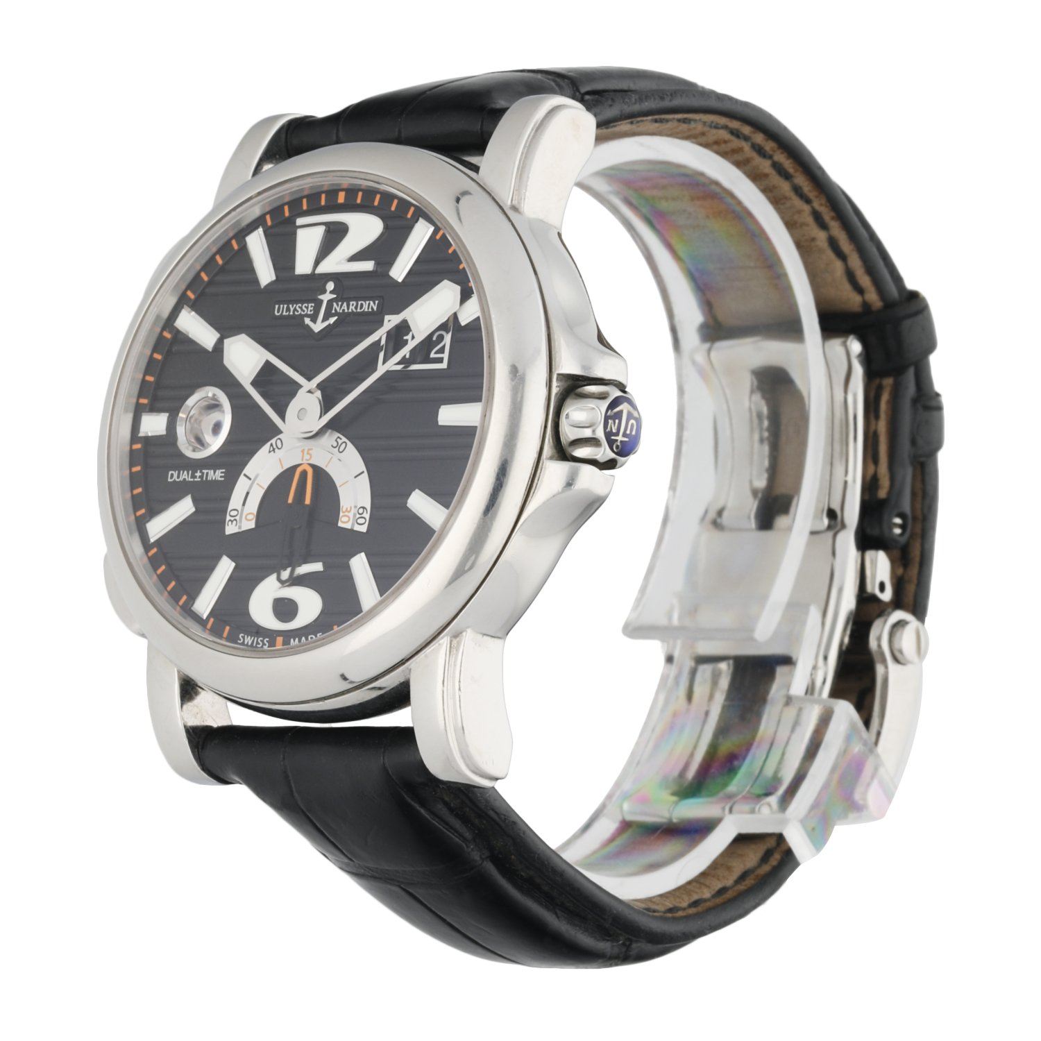 Ulysse Nardin 243-55/62 Dual Time GMT Men’s Watch Full Set - Wristwatch