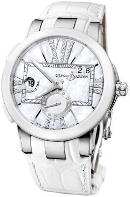 Ulysse Nardin Executive Dual Time 243-10/391 Ladies Watch. Box & Papers. - Wristwatch