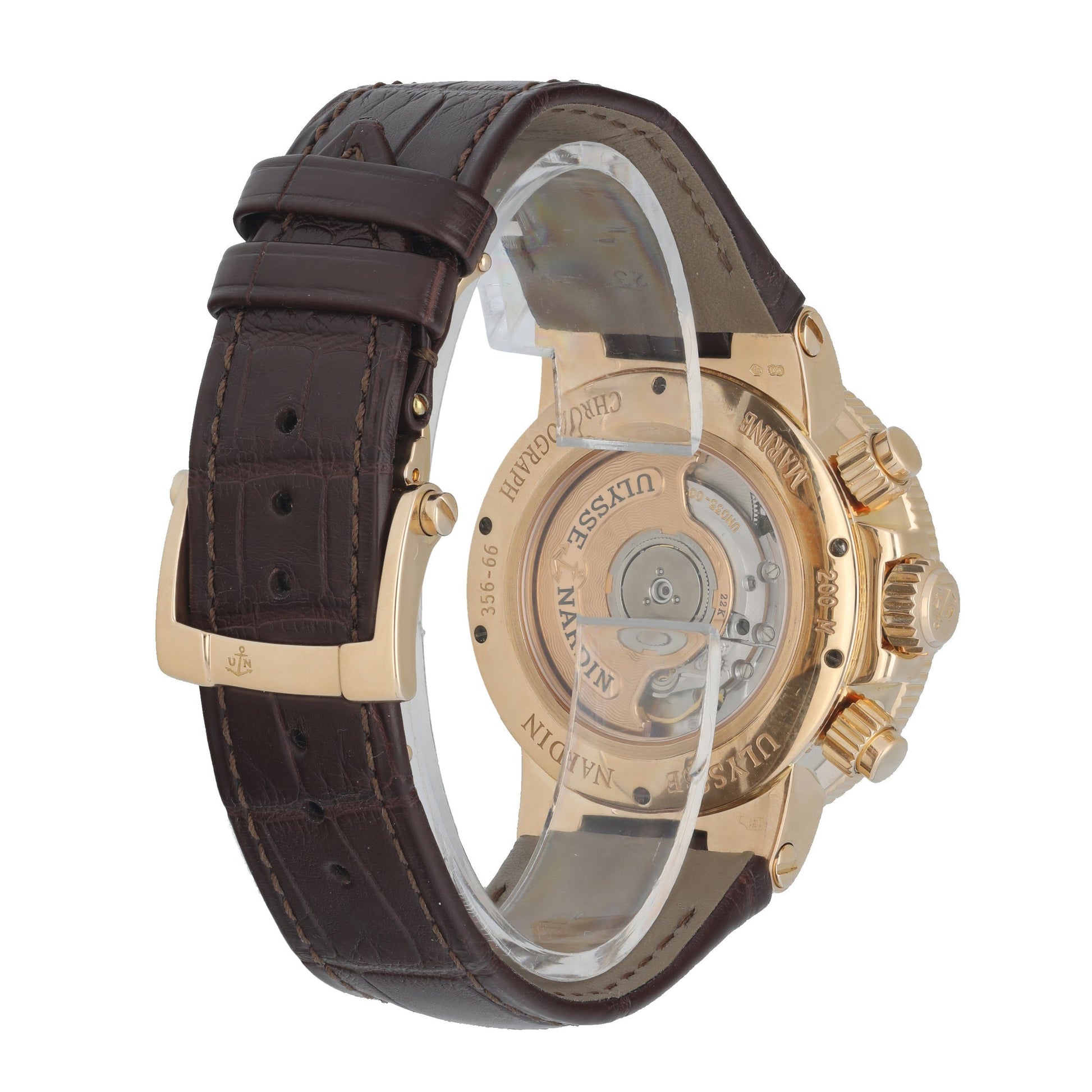 Ulysse Nardin Maxi Marine 356-66 18k Rose Gold Automatic Chronograph Men’s Watch - Virtual
