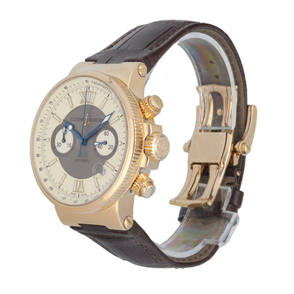 Ulysse Nardin Maxi Marine 356-66 18k Rose Gold Automatic Chronograph Men’s Watch - Virtual