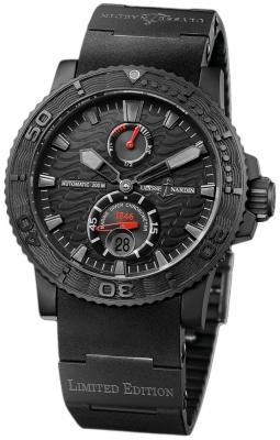 Ulysse Nardin Maxi Marine Diver 263-38LE-3 Limited Edition Black Ocean Mens Watch. Box & Papers - Wristwatch