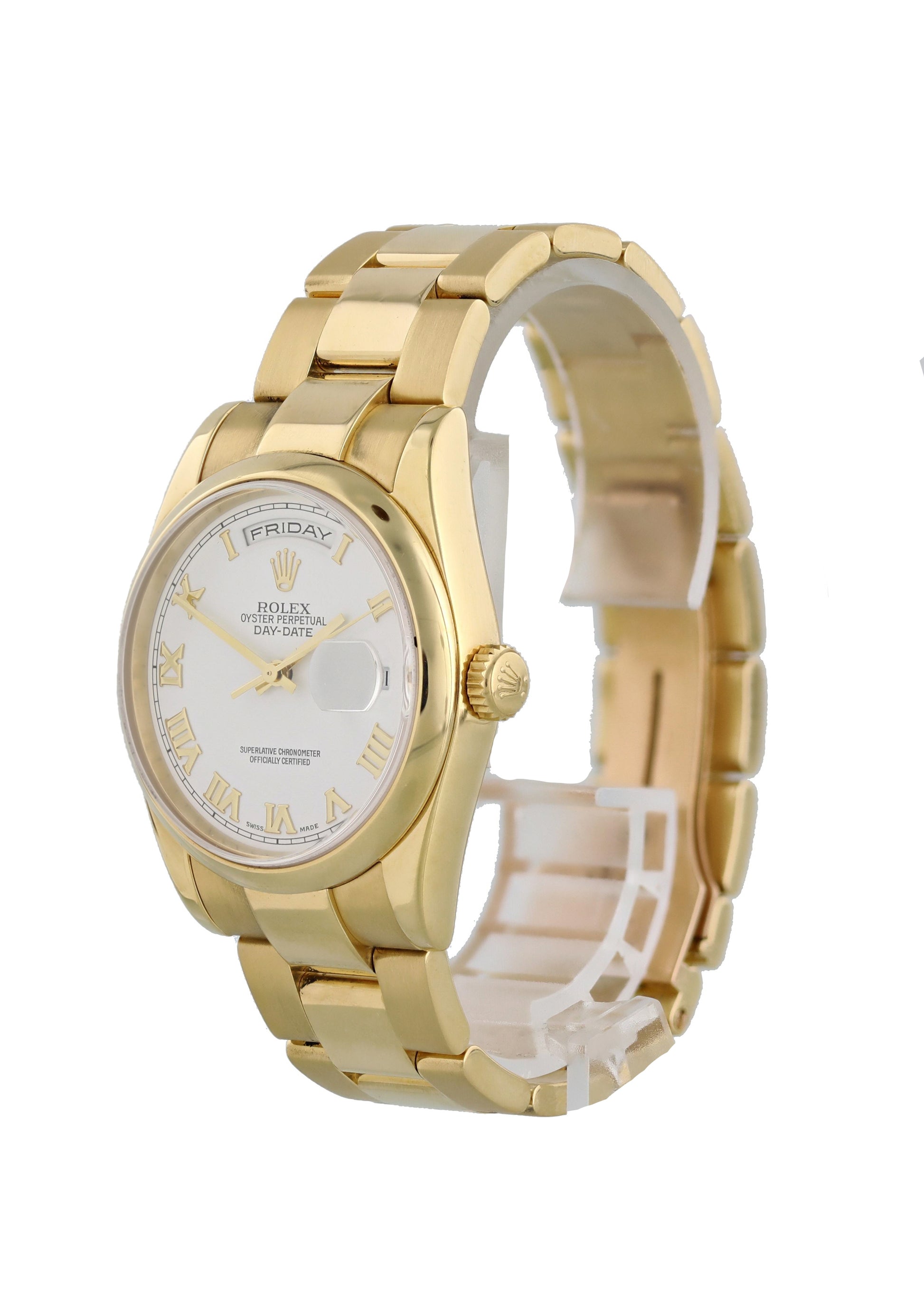 Rolex Day-Date President 118208 18k Yellow Gold Mens Watch. - Virtual
