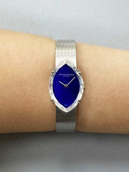 Vacheron Constantin Geneve Sapphire Dial Faceted Crystal Ladies Watch - Virtual