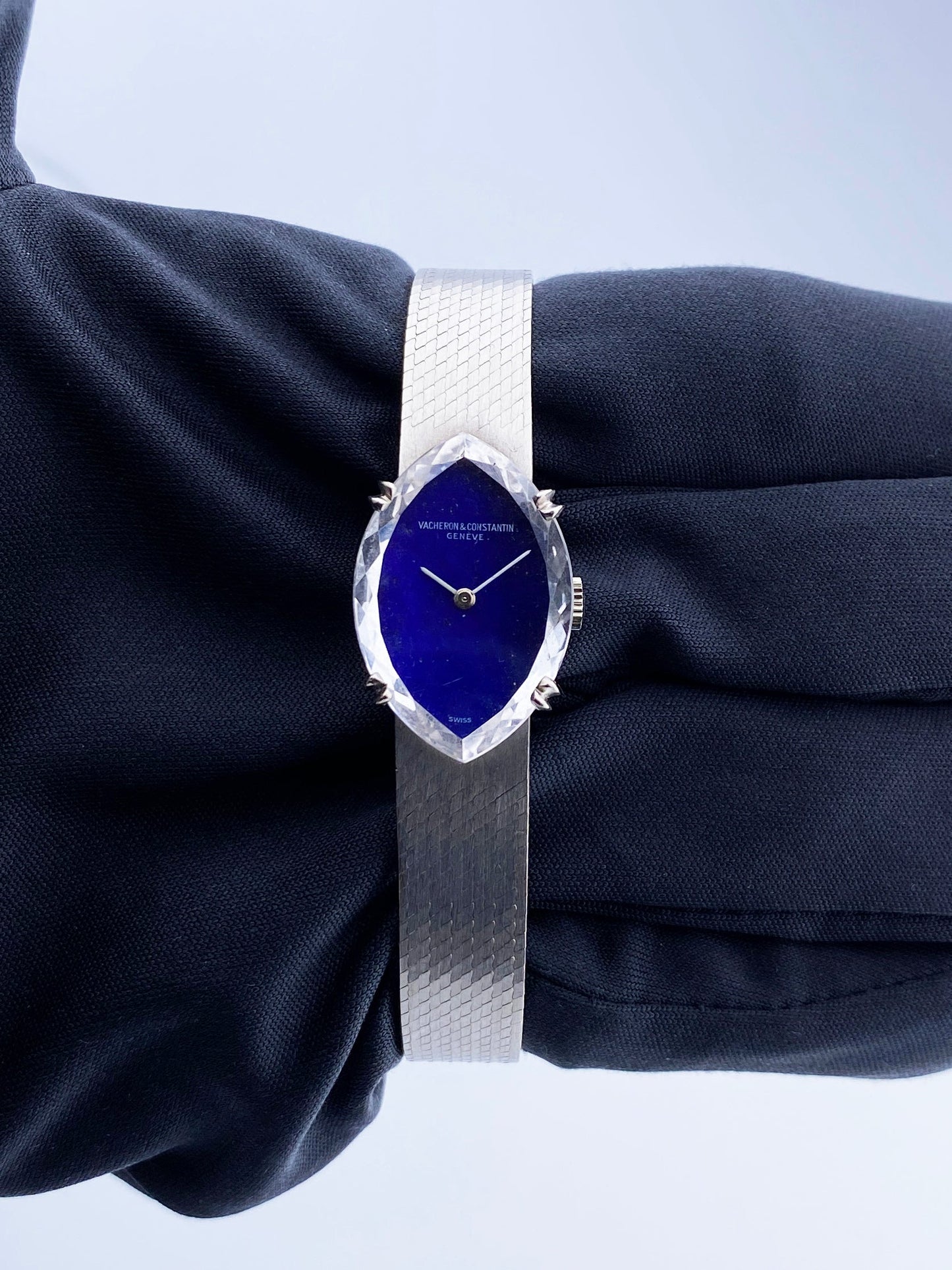 Vacheron Constantin Geneve Sapphire Dial Faceted Crystal Ladies Watch - Virtual