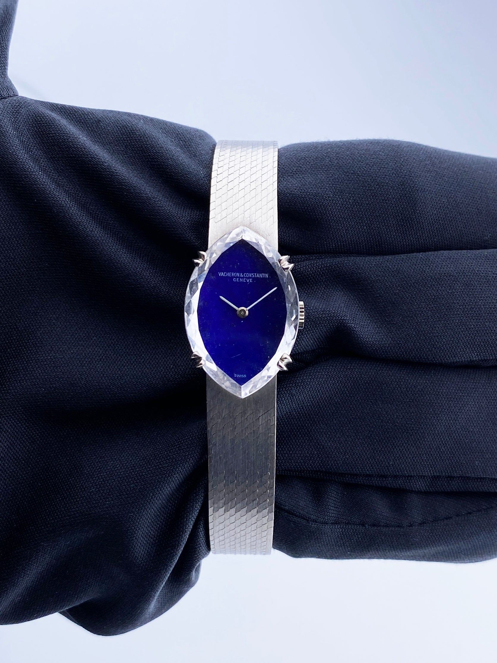 Vacheron Constantin Geneve Sapphire Dial Faceted Crystal Ladies Watch - Virtual