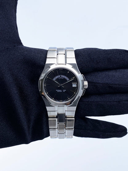 Vacheron Constantin Overseas 42050 Black Dial Stainless Steel Mens Watch